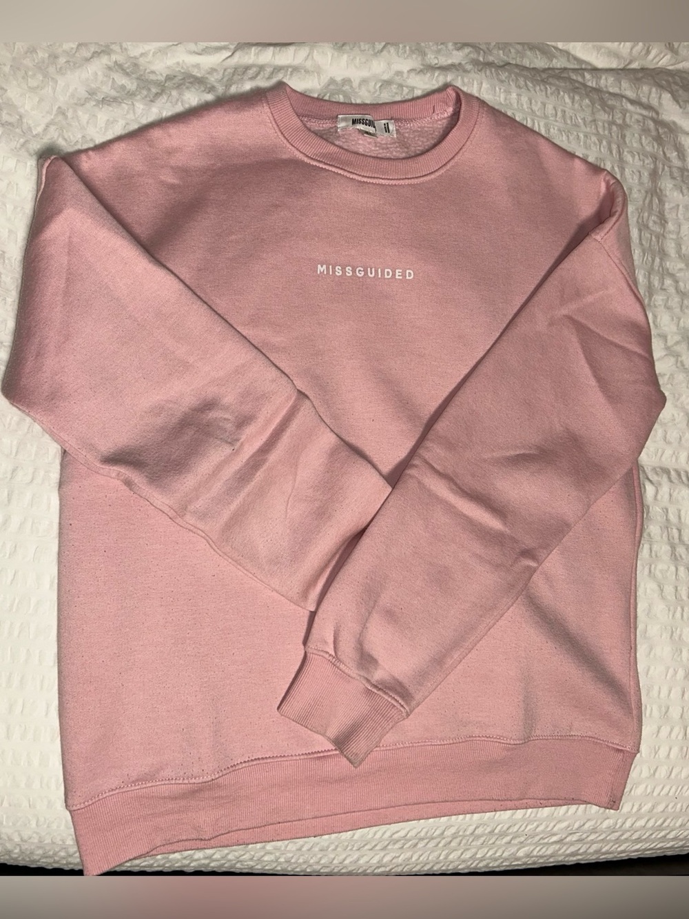 Missguided Light Pink Crewneck